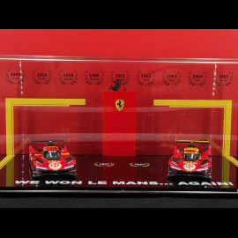 Ferrari 499P n°51 2023 & n°50 2024 Sieger 24h Le Mans 1:43 BBR BBRC304FM