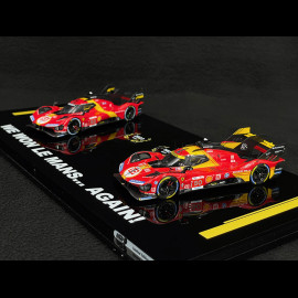 Ferrari 499P n°51 2023 & n°50 2024 Sieger 24h Le Mans 1:43 BBR BBRC304FM