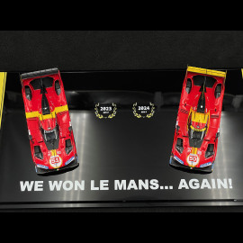 Ferrari 499P n°51 2023 & n°50 2024 Sieger 24h Le Mans 1:43 BBR BBRC304FM