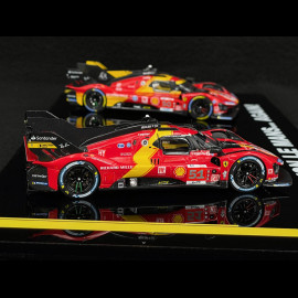 Ferrari 499P n°51 2023 & n°50 2024 Sieger 24h Le Mans 1:43 BBR BBRC304FM