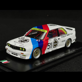 BMW M3 E30 n°51 WTCC Monza Test 1987 Figur Niki Lauda 1:43 Spark SI020