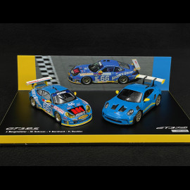 Set Porsche 911 GT3 RS Type 992 2023 / Porsche 911 GT3 RS Type 996 n° 66 Sieger Daytona 2003 1/43 Minichamps WAP0205120SGT3