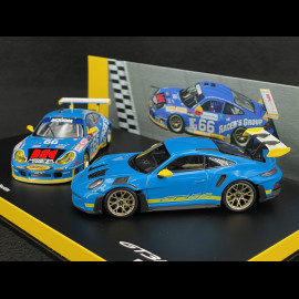 Set Porsche 911 GT3 RS Type 992 2023 / Porsche 911 GT3 RS Type 996 n° 66 Sieger Daytona 2003 1/43 Minichamps WAP0205120SGT3