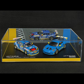 Set Porsche 911 GT3 RS Type 992 2023 / Porsche 911 GT3 RS Type 996 n° 66 Sieger Daytona 2003 1/43 Minichamps WAP0205120SGT3
