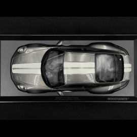 Porsche 911 Sport Classic Type 992 2022 Metallic Grey With White Stripes 1/18 Minichamps 155062004