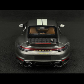 Porsche 911 Sport Classic Typ 992 2022 Metallic Grau mit Weißen Streifen 1/18 Minichamps 110069201