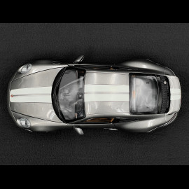 Porsche 911 Sport Classic Typ 992 2022 Metallic Grau mit Weißen Streifen 1/18 Minichamps 110069201