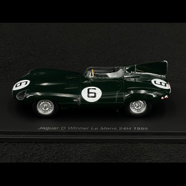 Jaguar D-Type n°6 Winner 24H Le Mans 1955 Hawthorn / Bueb 1:43 Spark 43LM55