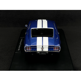Ford Mustang GT Fastback Coupé 1968 Blau Metallic / Weiß 1:18 KK Scale KKDC181394