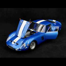 Ferrari 250 GTO 1962 Blau Metallic / Weiß 1:12 KK Scale KKDC120122BW