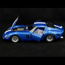 Ferrari 250 GTO 1962 Blau Metallic / Weiß 1:12 KK Scale KKDC120122BW