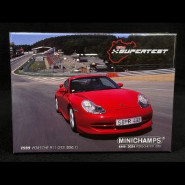 Boxed Set Porsche 911 GT3 Type 996 Phase 1 1999 Indian Red 1/43 Minichamps 430068011