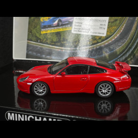 Boxed Set Porsche 911 GT3 Type 996 Phase 1 1999 Indian Red 1/43 Minichamps 430068011