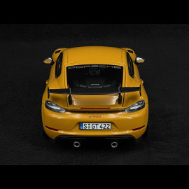 Porsche 718 Cayman GT4 RS 2023 Weissach Package Bahama Yellow 1:18 Norev 187252