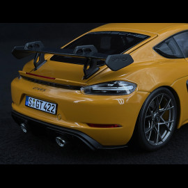Porsche 718 Cayman GT4 RS 2023 Weissach Package Bahama Yellow 1:18 Norev 187252