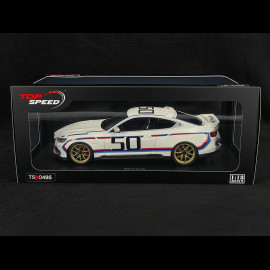 BMW M4 3.0 CSL G82 2023 Brilliant White 1:18 TopSpeed TS0495