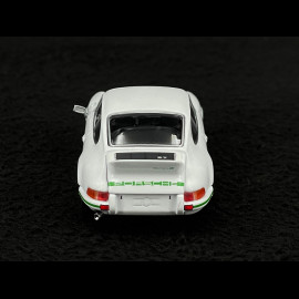 Porsche 911 Carrera RS 2.7 1973 Grand Prix White / Green Stripes 1:64 Mini GT MGT00801