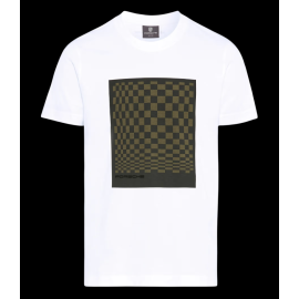 Porsche T-shirt 911 Spirit 70 Heritage Pascha White / Olive Neo WAP5153RS70 - unisex