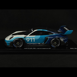 Porsche 911 GT3 R Rennsport Typ 992 Speed Icon Design 2024 Blau 1/18 Spark WAP0215030SGTR