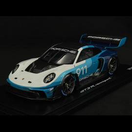 Porsche 911 GT3 R Rennsport Typ 992 Speed Icon Design 2024 Blau 1/18 Spark WAP0215030SGTR