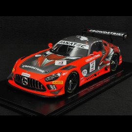 Mercedes AMG GT3 Evo Nr.4 24h Spa 2024 Kurtz James Catsburg Braun 1/18 Spark 18SB079