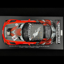 Mercedes AMG GT3 Evo Nr.4 24h Spa 2024 Kurtz James Catsburg Braun 1/18 Spark 18SB079