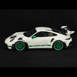 Porsche 911 GT3 RS Type 992 Tribute to Carrera RS White Green Stripes 1/12 GT Spirit GT950