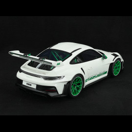 Porsche 911 GT3 RS Type 992 Tribute to Carrera RS White Green Stripes 1/12 GT Spirit GT950