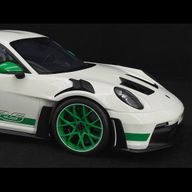 Porsche 911 GT3 RS Typ 992 Tribute to Carrera RS Weiß Grüne Streifen 1/12 GT Spirit GT950