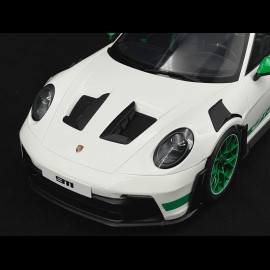 Porsche 911 GT3 RS Type 992 Tribute to Carrera RS White Green Stripes 1/12 GT Spirit GT950