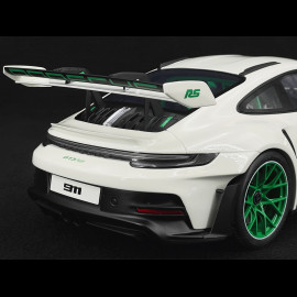 Porsche 911 GT3 RS Type 992 Tribute to Carrera RS White Green Stripes 1/12 GT Spirit GT950
