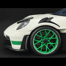 Porsche 911 GT3 RS Type 992 Tribute to Carrera RS White Green Stripes 1/12 GT Spirit GT950