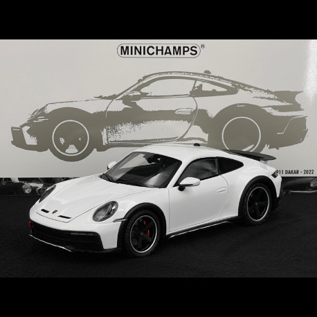 Porsche 911 Dakar Type 992 2022 White 1/18 Minichamps 110062070