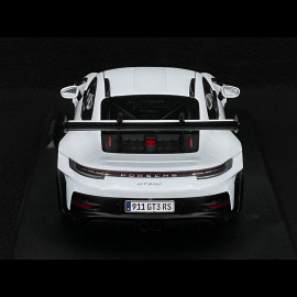 Porsche 911 GT3 RS Typ 992 2024 Weiß mit blauen Streifen 1/18 Solido S1812102