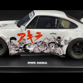 Porsche 911 RWB Akira 2024 Glacier White 1/18 GT Spirit GT508