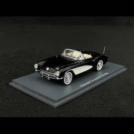 Chevrolet Corvette C1 V8 1956 Black 1/43 Schuco 43U00046