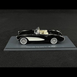 Chevrolet Corvette C1 V8 1956 Black 1/43 Schuco 43U00046