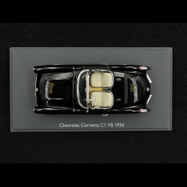 Chevrolet Corvette C1 V8 1956 Black 1/43 Schuco 43U00046