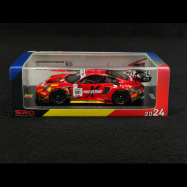 Porsche 911 GT3 R Type 992 n°911 24h Spa 2024 1/43 Spark SB819