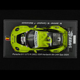 Porsche 911 GT3 R Type 992 n°92 24h Spa 2024 1/43 Spark SB785