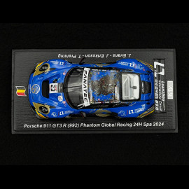 Porsche 911 GT3 R Type 992 n°23 24h Spa 2024 1/43 Spark SB801