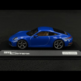 Porsche 911 Carrera Coupe Typ 992.2 2024 Lugano Blau 1/43 Minichamps WAP0200210SCPE