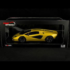 Lamborghini Countach LPI 800-4 New Giallo Orion 2023 Yellow 1/18 Top Speed TS0555
