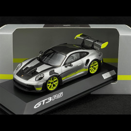 Porsche 911 GT3 RS Type 992 Silver / Acid Green 1/43 Spark WAP0202890SGT3