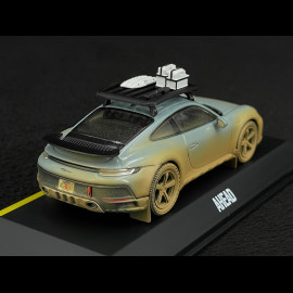 Porsche 911 Dakar Typ 992 AHEAD Shadegreen Dirty Version 1/43 Spark WAP0201730S0DK