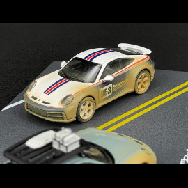 Set Porsche 911 Dakar Type 992 AHEAD n° 953 Roughroads / Shadegreen  2024 Dirty Version 1/43 Spark WAP0201740S0DK
