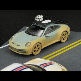 Set Porsche 911 Dakar Type 992 AHEAD n° 953 Roughroads / Shadegreen  2024 Dirty Version 1/43 Spark WAP0201740S0DK