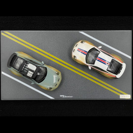 Set Porsche 911 Dakar Type 992 AHEAD n° 953 Roughroads / Shadegreen  2024 Dirty Version 1/43 Spark WAP0201740S0DK