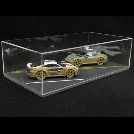 Set Porsche 911 Dakar Type 992 AHEAD n° 953 Roughroads / Shadegreen  2024 Dirty Version 1/43 Spark WAP0201740S0DK