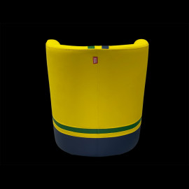 Tub chair Racing n° 12 Ayrton Yellow / Blue / Green